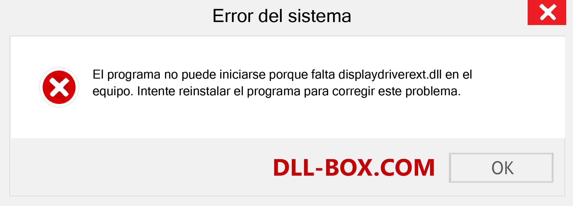 ¿Falta el archivo displaydriverext.dll ?. Descargar para Windows 7, 8, 10 - Corregir displaydriverext dll Missing Error en Windows, fotos, imágenes